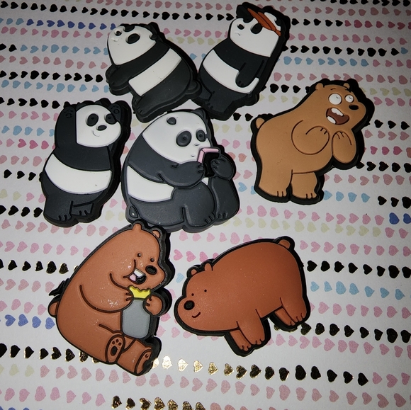 Brand new We Bare Bears Croc Jibbitz Charms-17pcs - Picture 2 of 5
